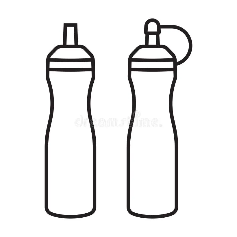 Ketchup bottle coloring page