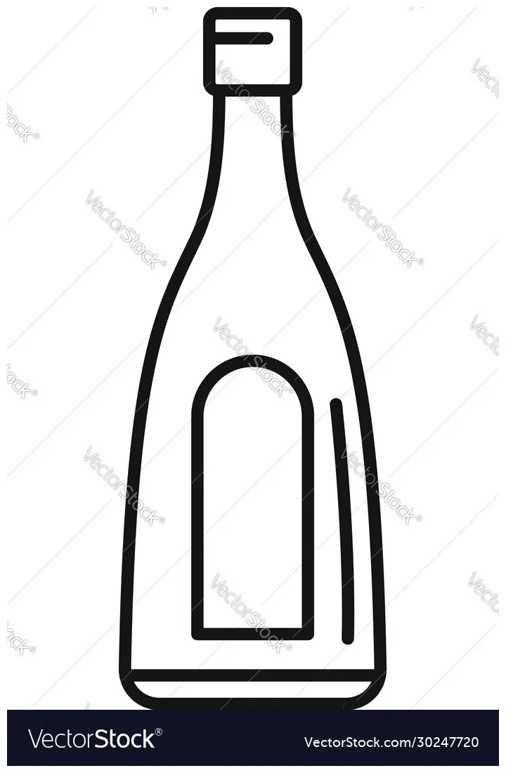 Ketchup bottle coloring page