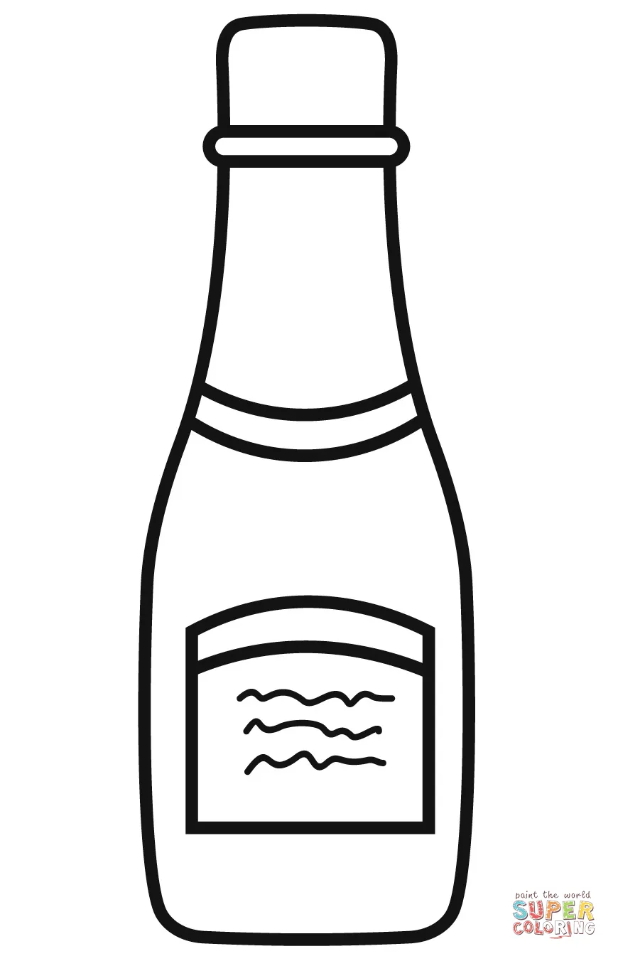Ketchup coloring page free printable coloring pages