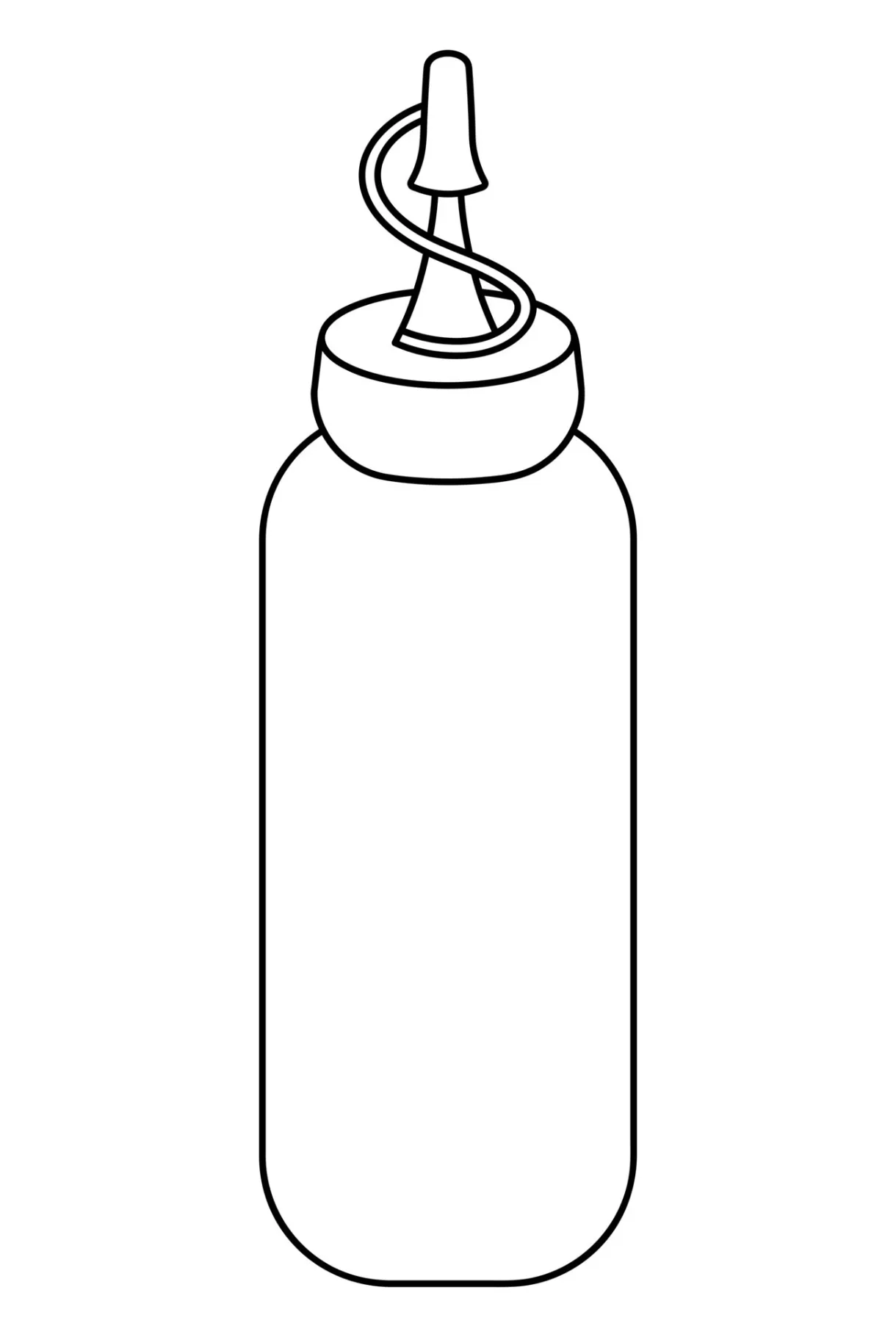 Ketchup coloring page coloring pages