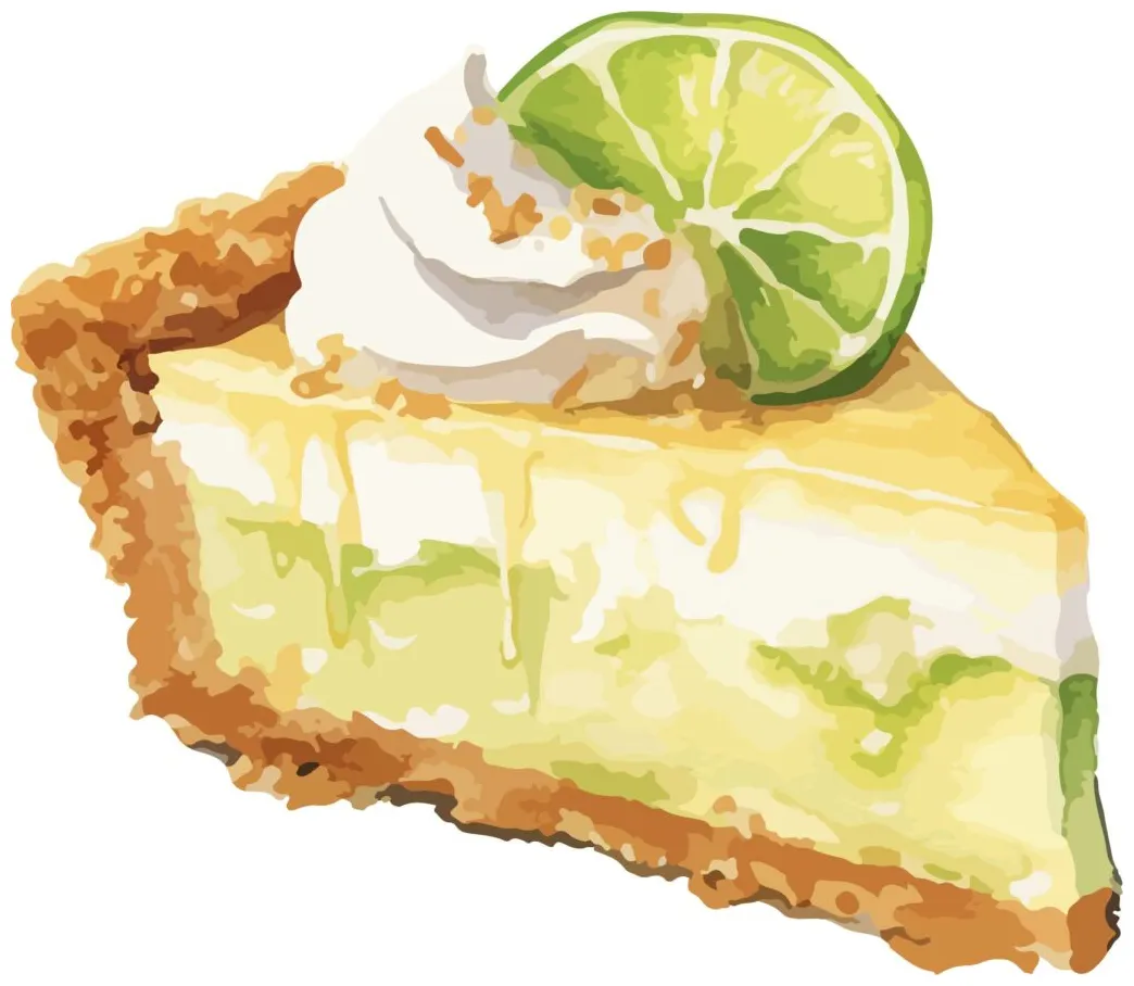 Key lime pie mom's heart printable coloring page