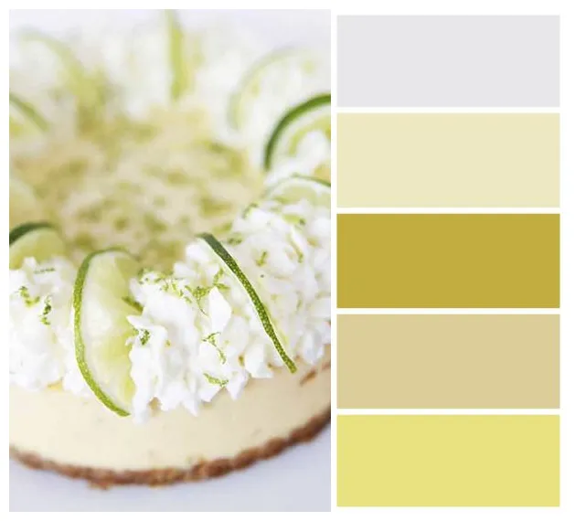 Key lime pie colors summer color palettes, color palette, beach paint