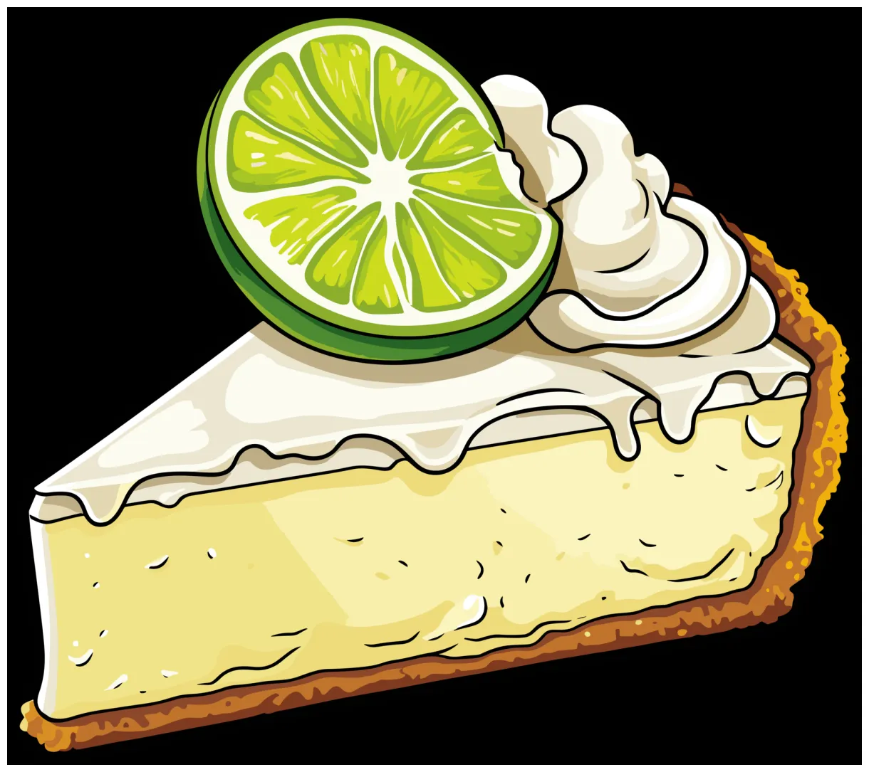 Ai generated key lime pie clipart design illustration 41454044 png