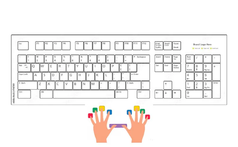 Keyboard coloring pdf