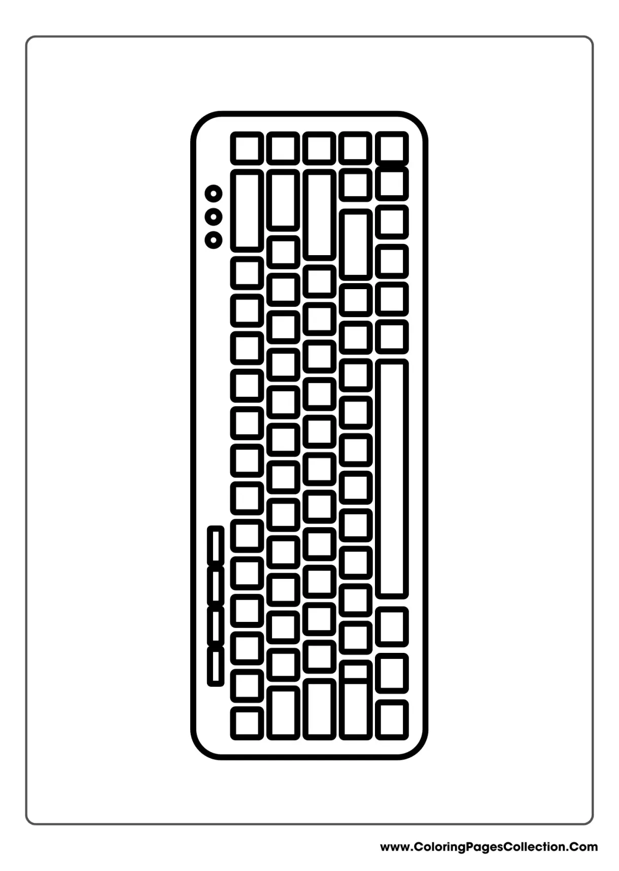Coloring pages keyboard computer [2025]