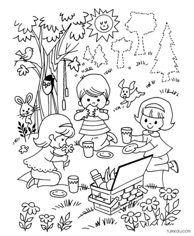 Kids Coloring Page » Turkau