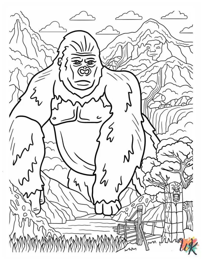 19 king kong coloring pages for kids coloringpageswk