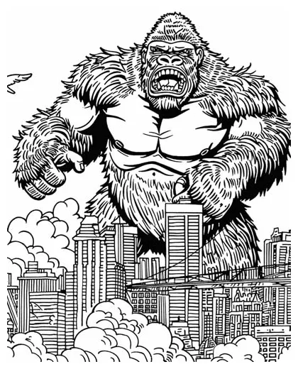 King kong coloring pages