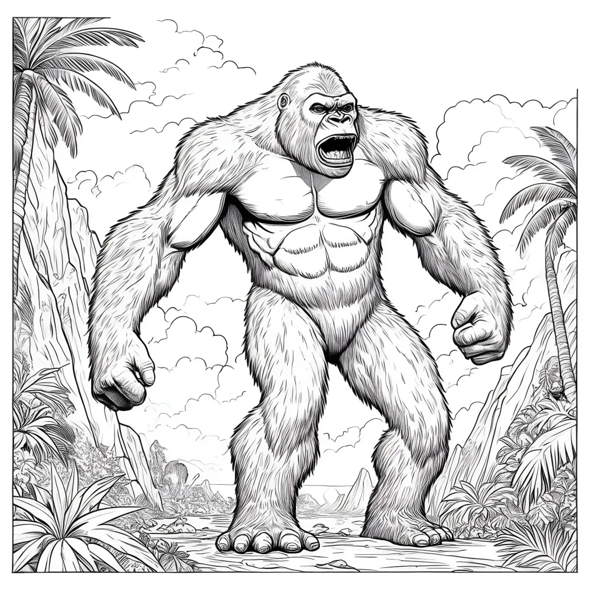 19 best king kong coloring pages free printable pdfs