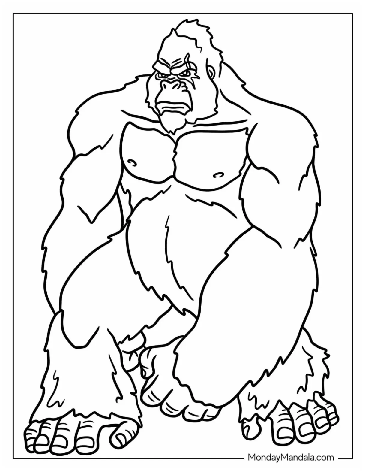 20 king kong coloring pages free pdf printables