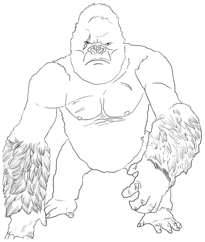 Coloring pages king kong coloring home