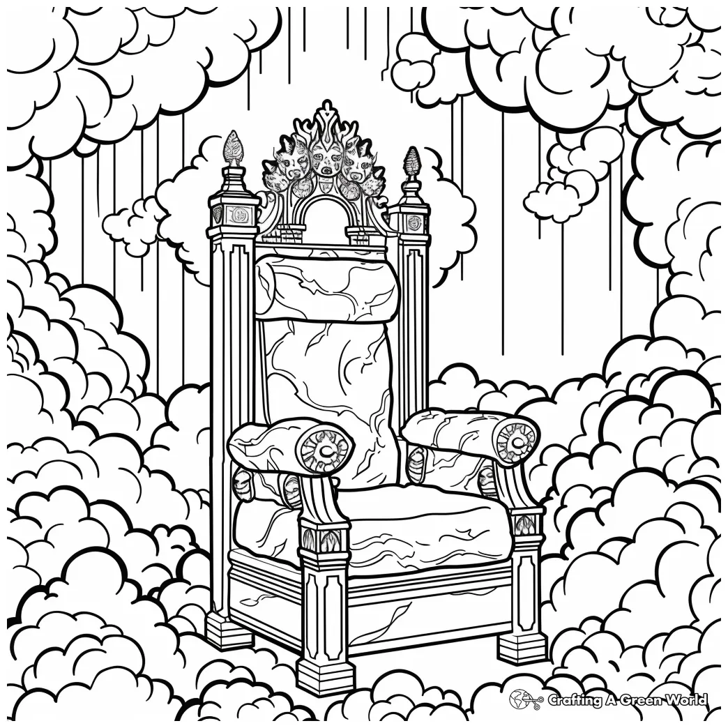Throne coloring pages [2025]