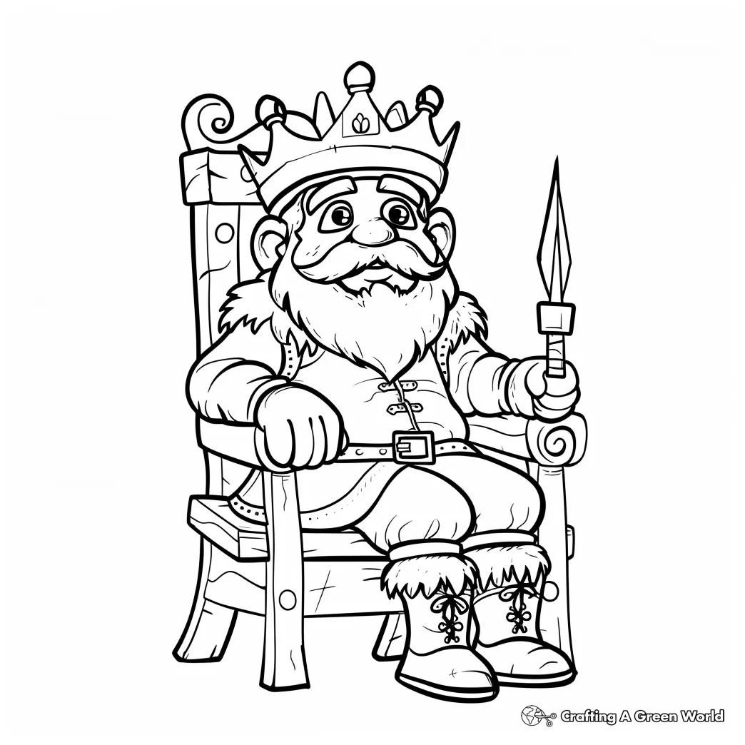 King On Throne Coloring Page King Nebuchadnezzar Coloring Pages: Top