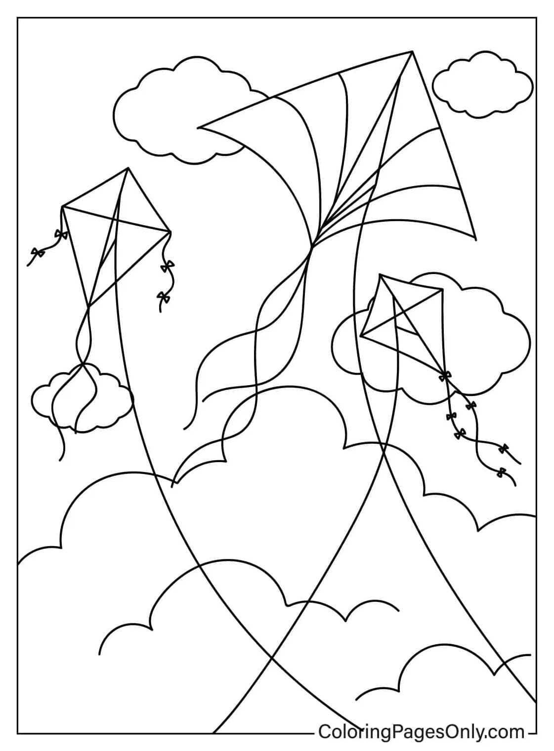 50+ kite coloring pages free printable pdf & online coloring