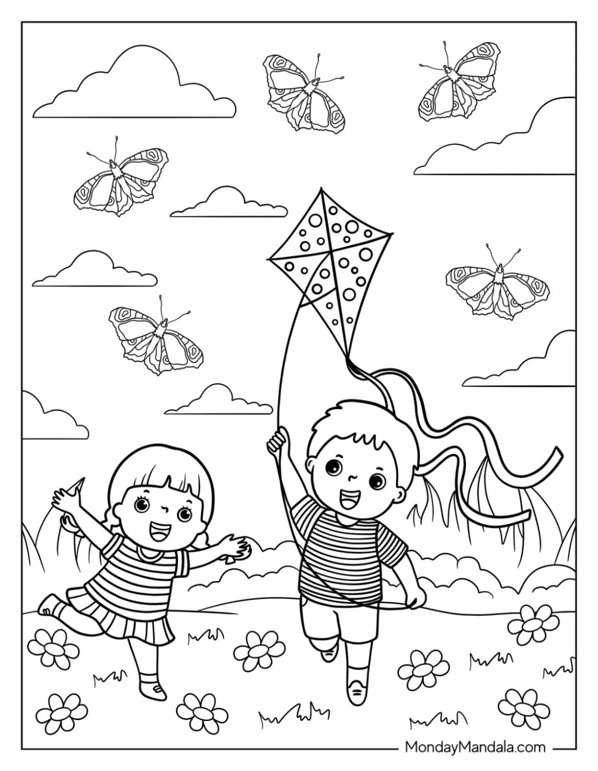 S 160+ kite coloring page stock