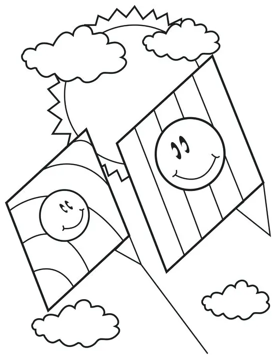 Kite coloring page at getcolorings free printable colorings pages