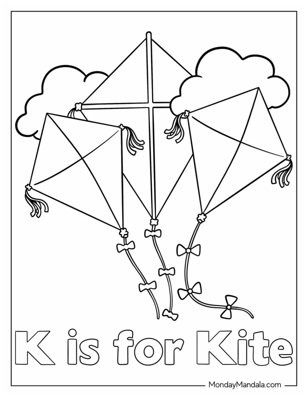 20 kite coloring pages free pdf printables