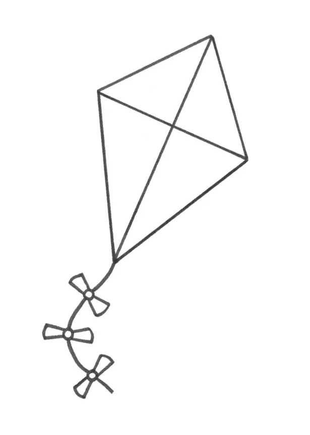 Coloring pages printable kite coloring page pdf