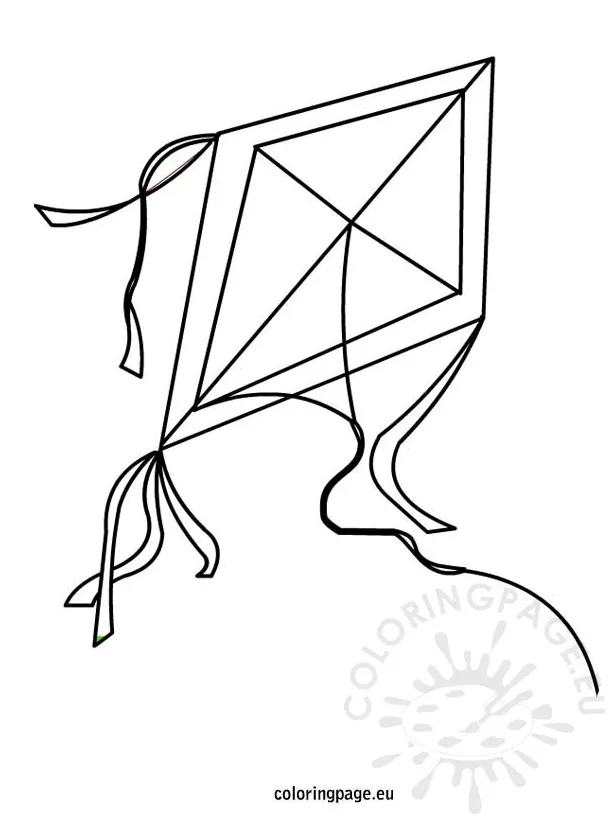 Kite coloring page coloring page