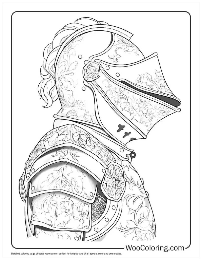 100+ Knight coloring pages (Free PDF To Print) | Woo Coloring
