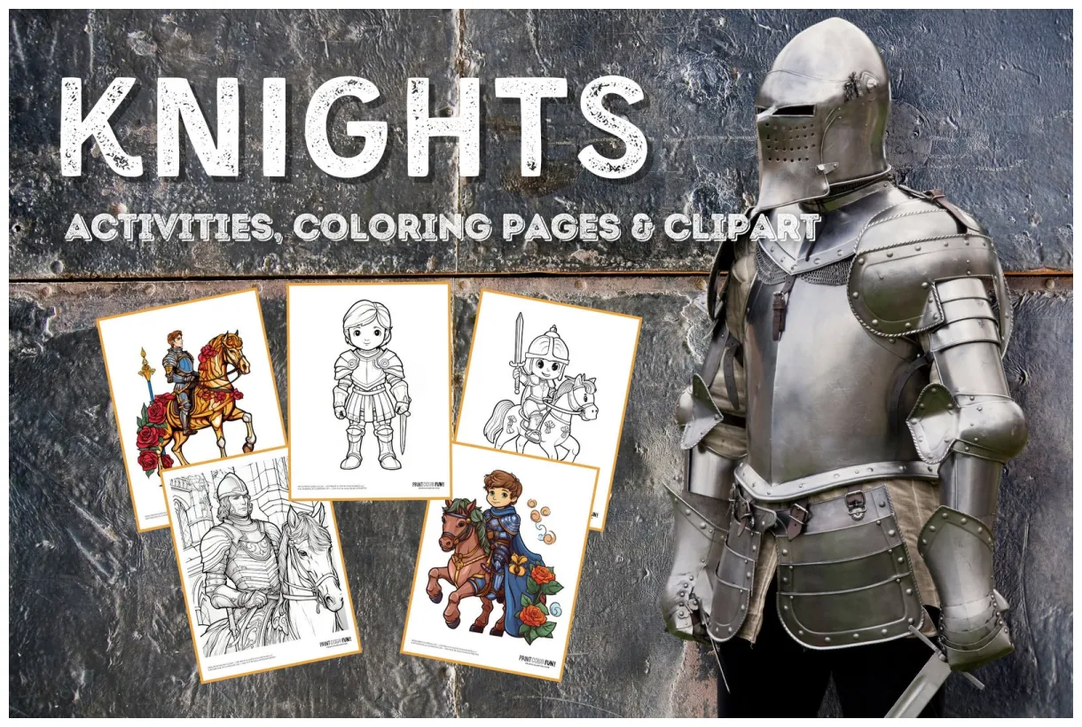 Knights Armor Coloring Pages [2025]