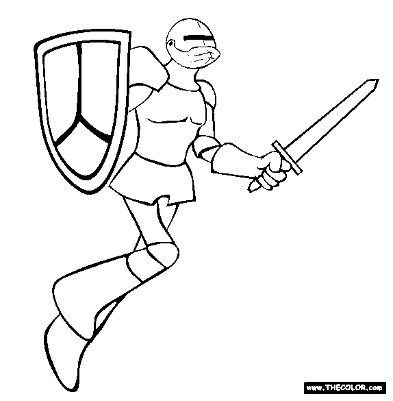 Free knight online coloring