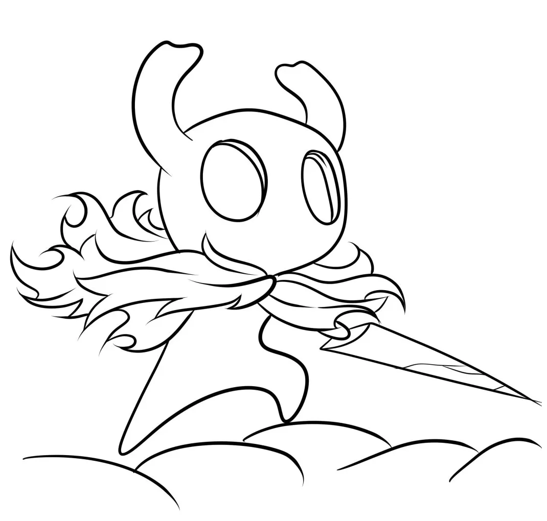 Hollow knight 08 coloring page