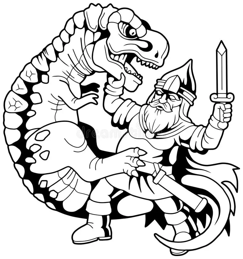 Drawing sketch style illustration