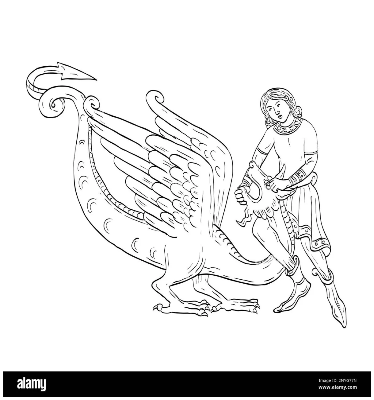 Drawing sketch style illustration