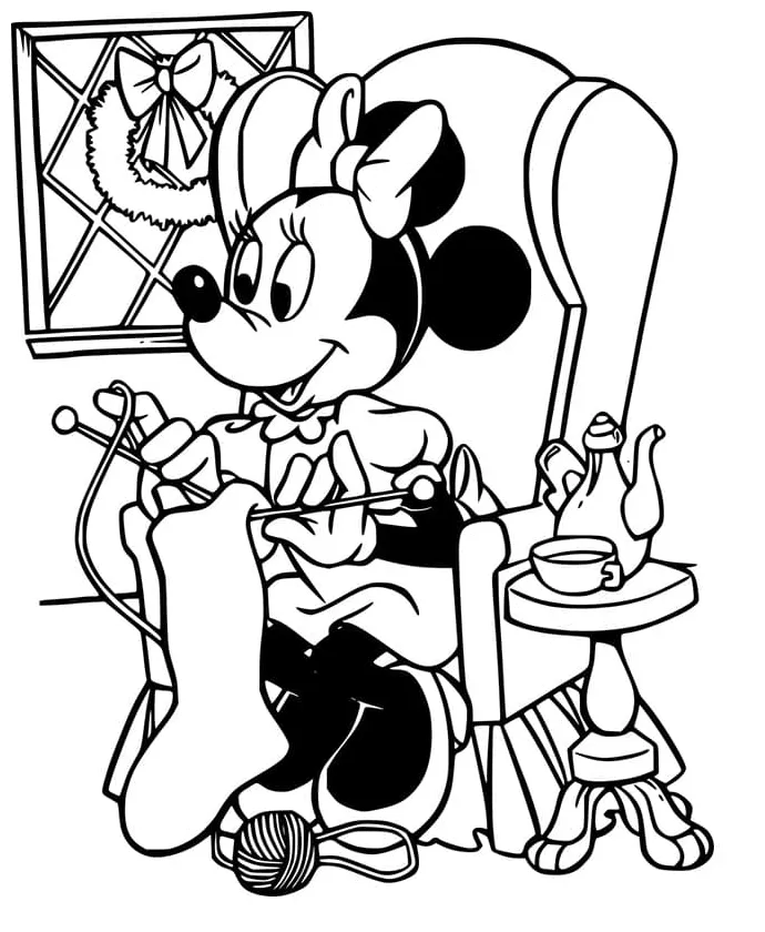 Knitting girl coloring page download, print or color online for free
