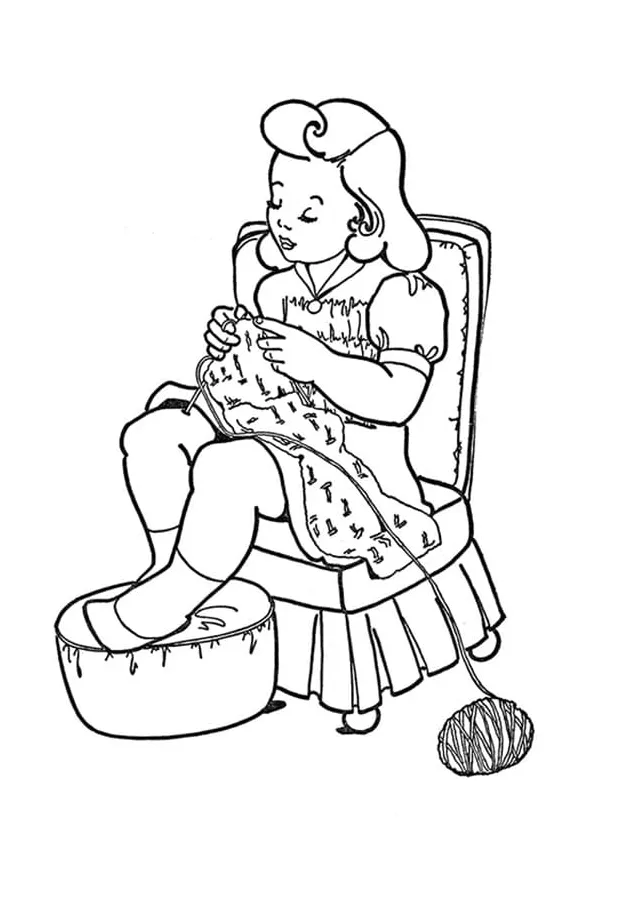 Girl is download, print or color online for free