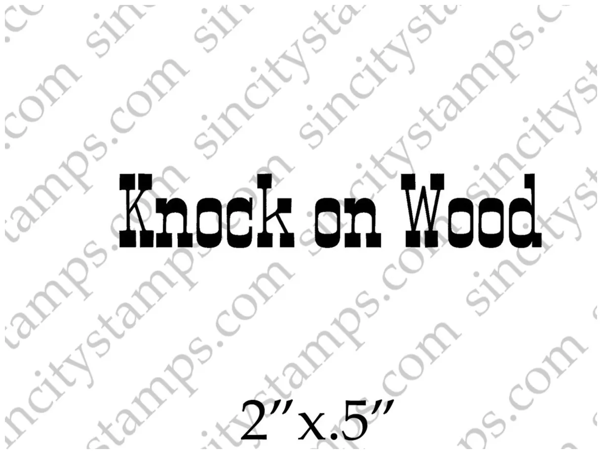 Knock on wood rubber stamp set sheet blank page muse art rubber stamps