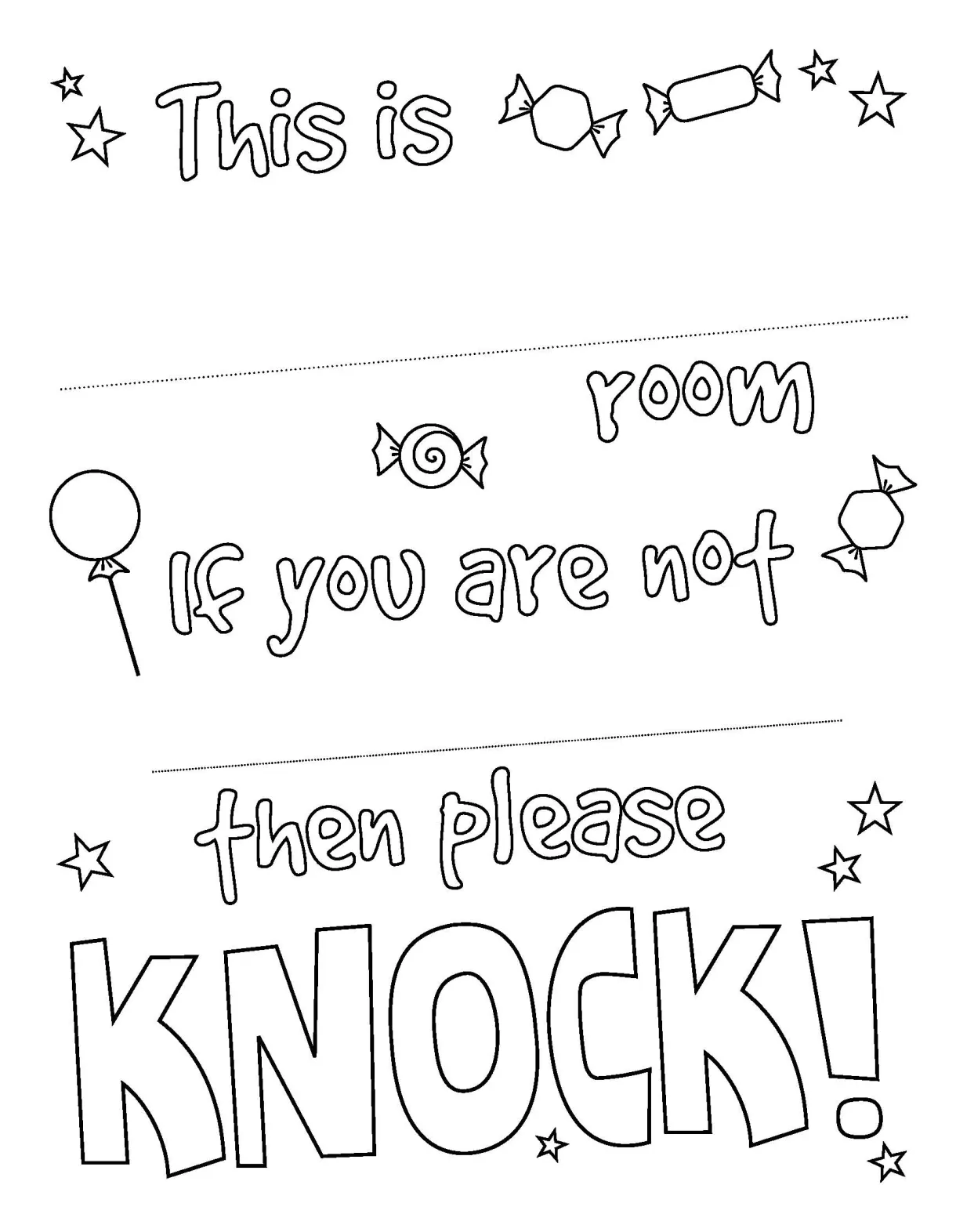 Please knock coloring pages coloring pages