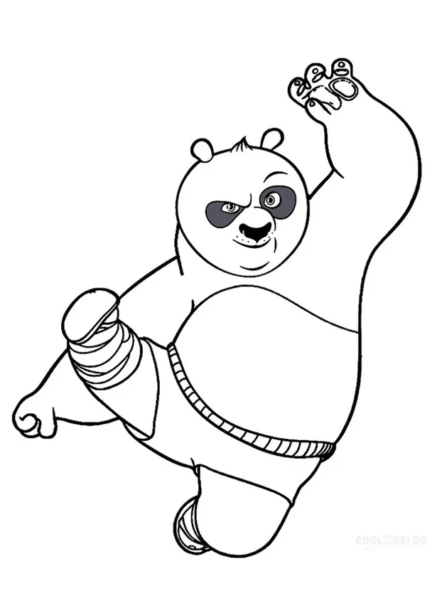 Coloring pages kung fu panda coloring page for kids