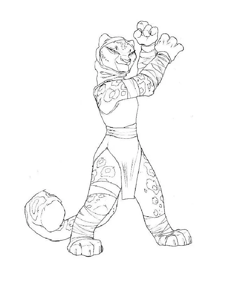 Kung fu panda coloring pages free printable pdf