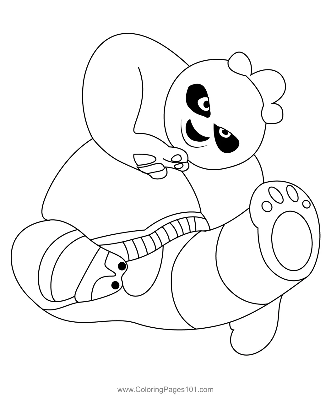Kungfu panda coloring page for kids free kung fu panda 2 printable
