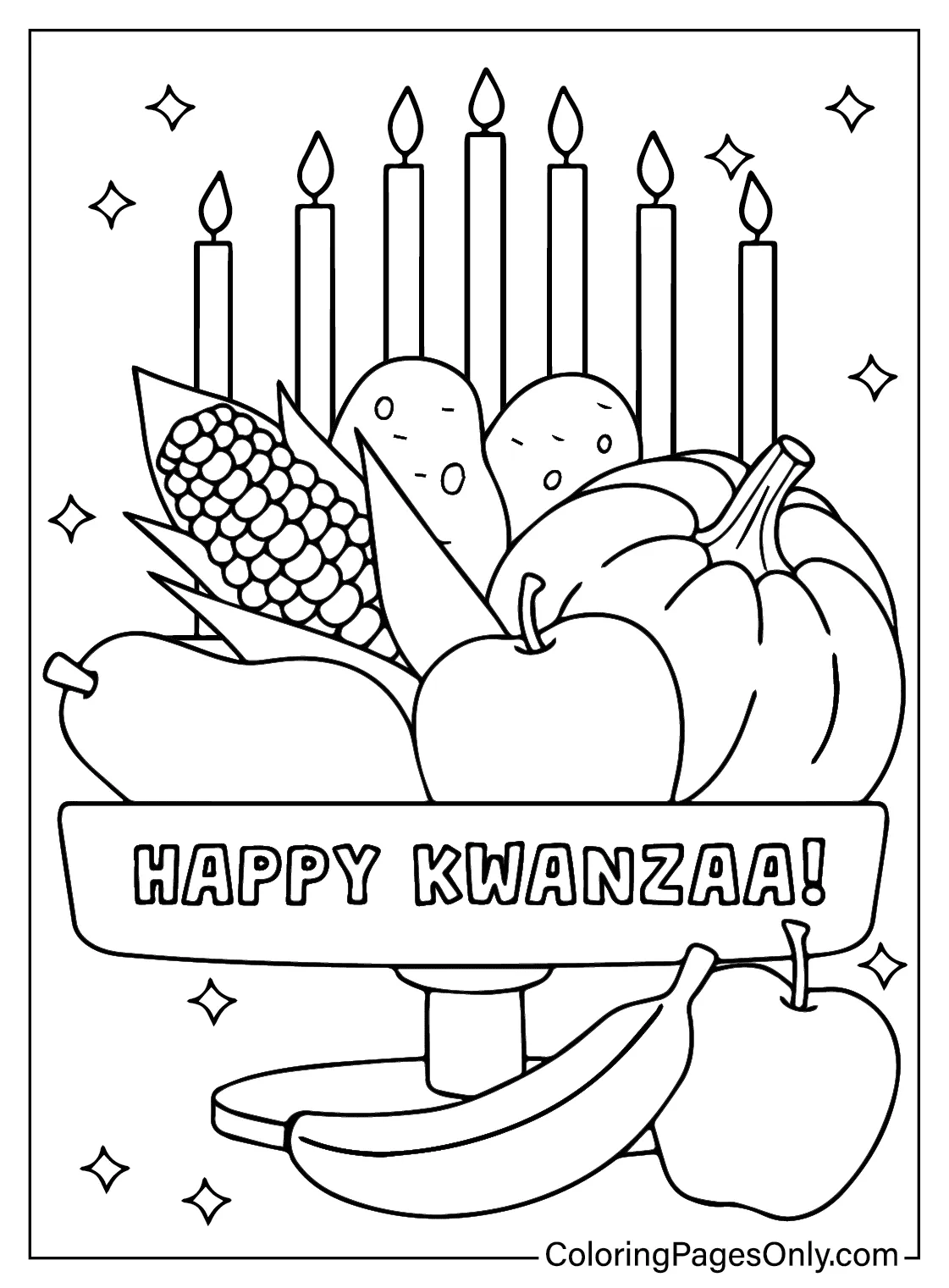 Kwanzaa coloring free printable coloring pages printable coloring page