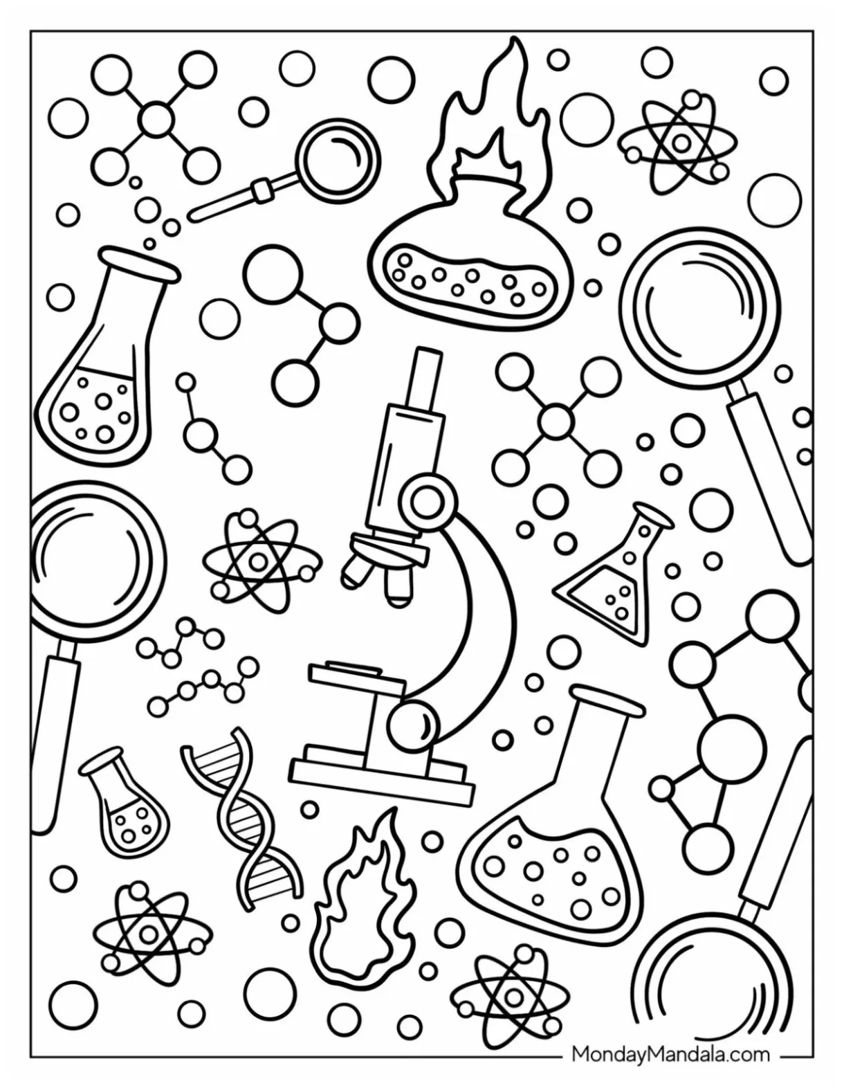 Laboratory coloring pages [2025]