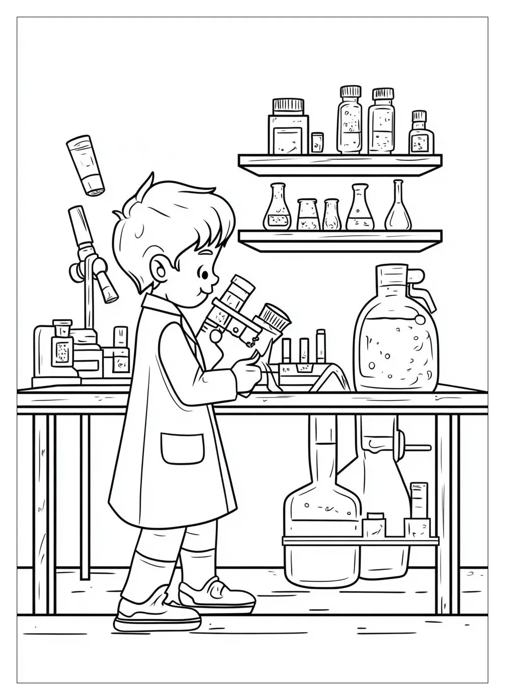 Laboratory coloring pages color your way to stem fun crayonaz