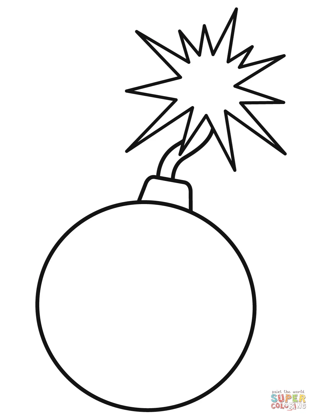 Bomb explosion coloring page free printable coloring pages