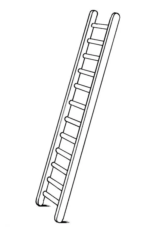 Coloring page ladder free printables img 8180