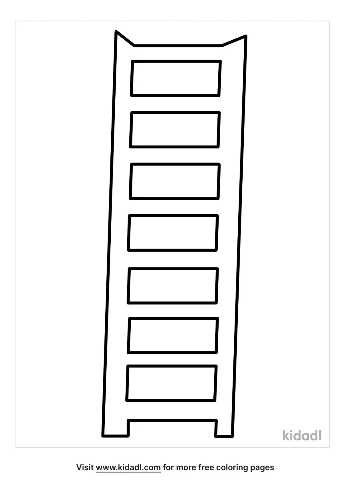 Ladder coloring sheet coloring pages