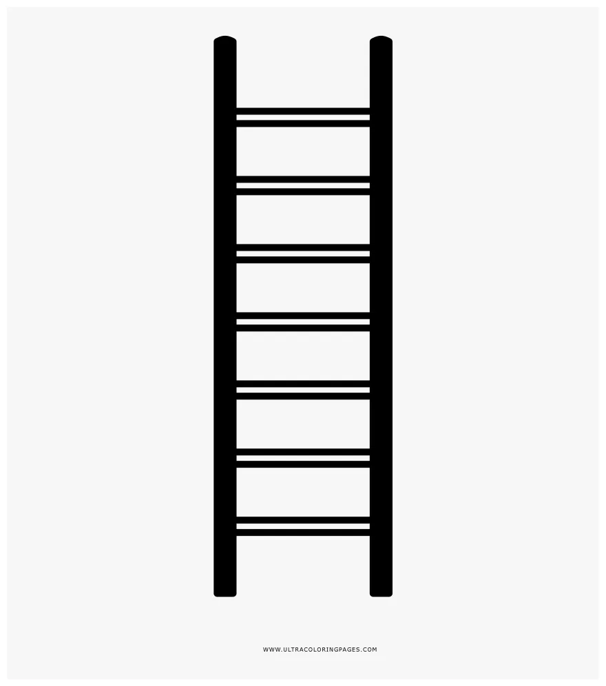Ladder coloring page musical instrument, png download kindpng