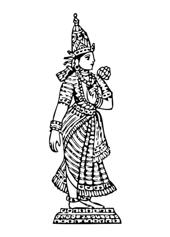 Lakshmi coloring coloring pages