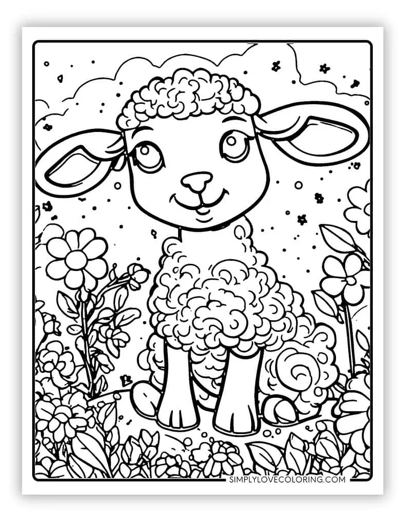 42 lamb coloring pages free pdf printables simply love coloring