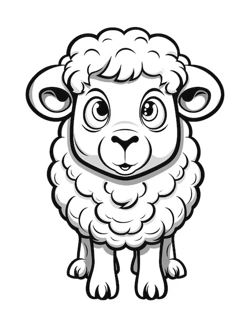 15,000+ crippled lamb coloring page pictures