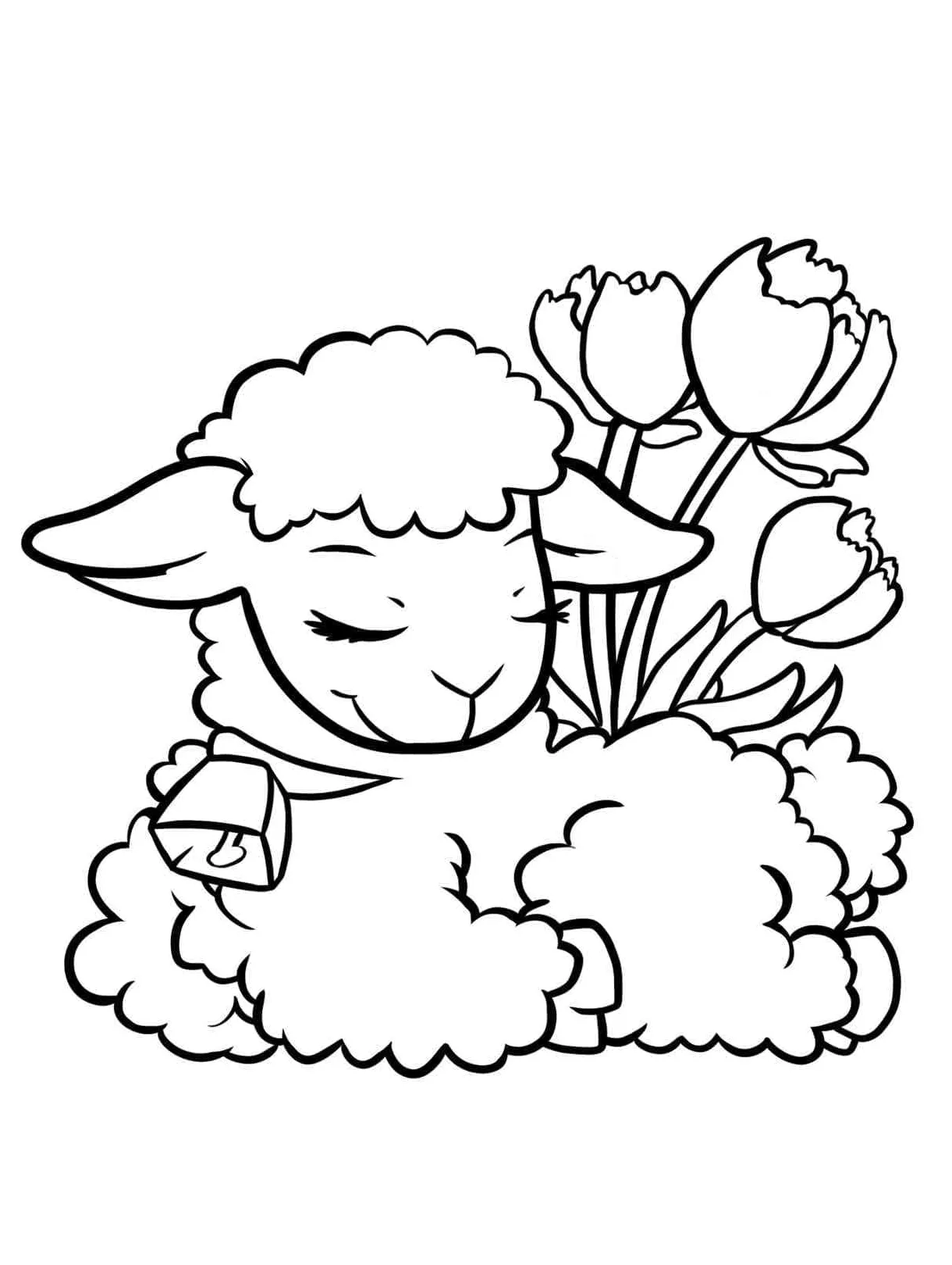 Lamb coloring pages coloringlib