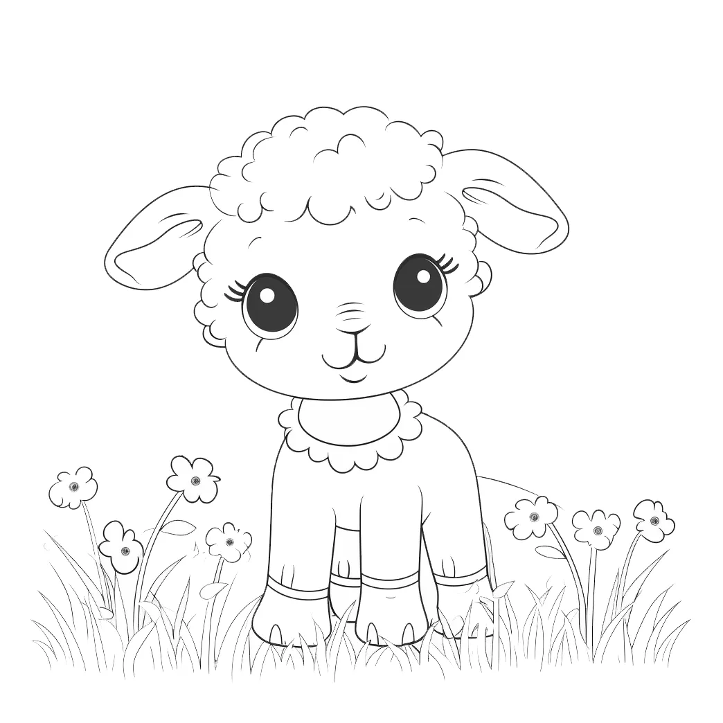 Lamb coloring pages coloring corner