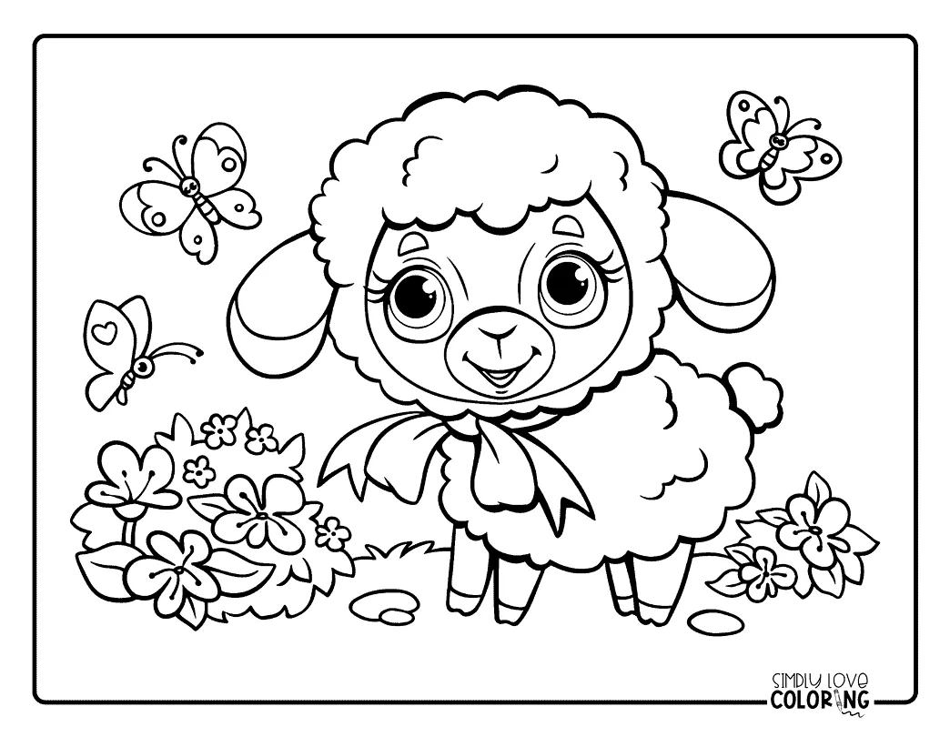 Lamb coloring pages free pdf printables simply love coloring