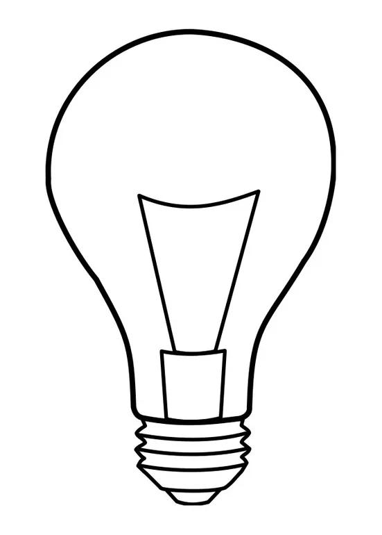 Coloring Page lamp - Free printables - Img 22859